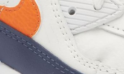 Shop Nike Air Max 90 Sneaker In Summit White/ Orange/ Navy