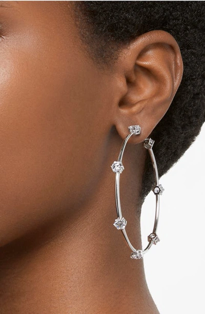 Shop Swarovski Constella Crystal Hoop Earrings