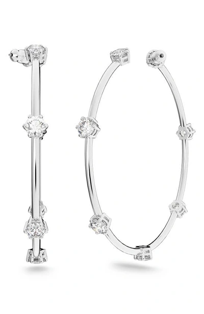Shop Swarovski Constella Crystal Hoop Earrings