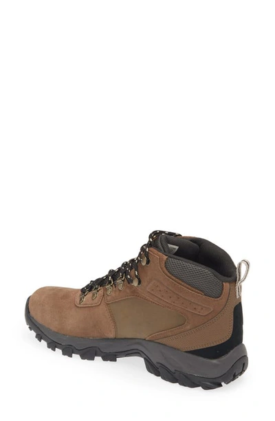 Shop Columbia Newton Ridge™ Plus Ii Waterproof Hiking Boot In Dark Brown Dark Grey