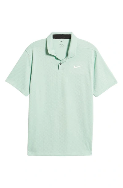 Shop Nike Dri-fit Vapor Golf Polo In Enamel Green/ White