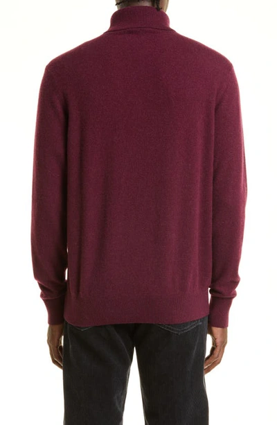 Shop Agnona Cashmere Turtleneck In Tannico