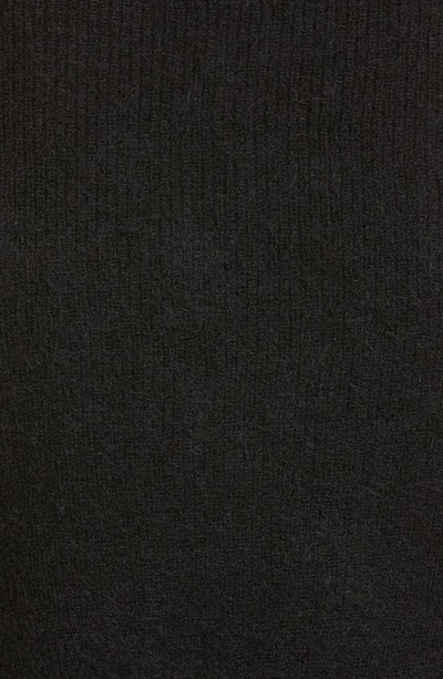 Shop Jacquemus Alzou Mohair Blend Crop Cardigan In Black