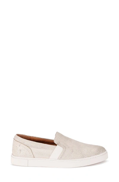 Shop Frye Ivy Slip-on Sneaker In Cream - Rustic Suede