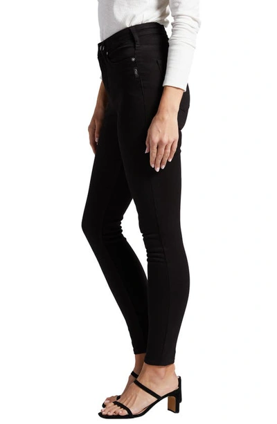 Shop Silver Jeans Co. Infinite Fit High Waist Skinny Jeans In Black