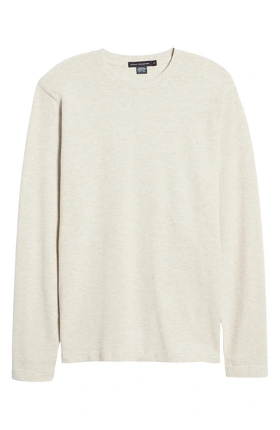 Shop French Connection Pebble Knit Crewneck Pullover In Dove Grey Melange