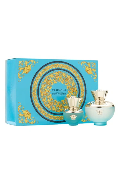 Versace Dylan Turquoise Eau De Toilette Set Usd $178 Value