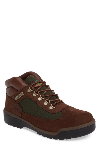 Timberland Men's Waterproof Field Boots Men's Shoes In Chocolate Old River/green  | ModeSens