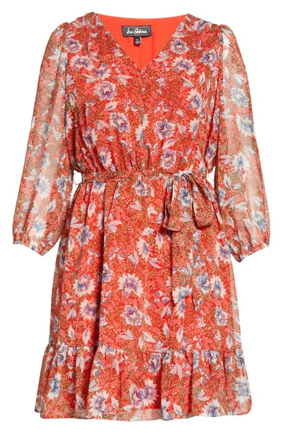 Shop Sam Edelman Country Paisley Balloon Sleeve Dress In Red Multi
