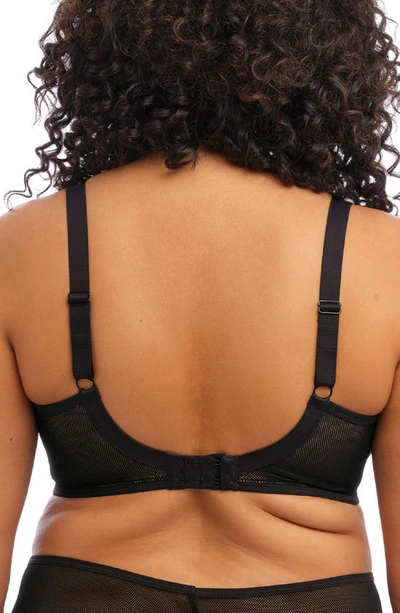 Elomi Kintai Full Coverage Mesh Underwire Bra In Black