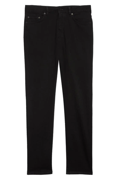 Zegna Jean Roccia En Lin Et Coton Extensible Taupe Foncé In Black
