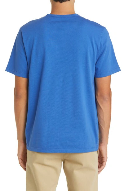 Shop Vince Solid T-shirt In Majorelle Blue