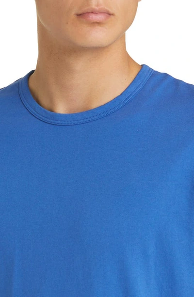 Shop Vince Solid T-shirt In Majorelle Blue