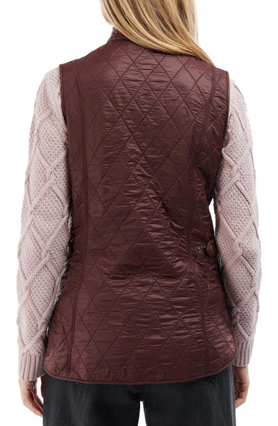 Shop Barbour Wray Fleece Lined Vest In Windsor/ Brown