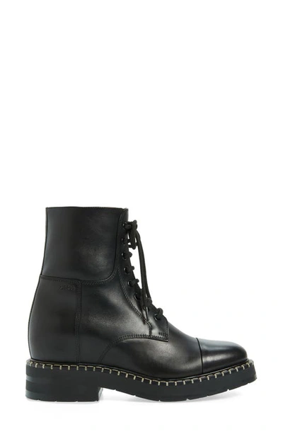 Shop Chloé Noua Combat Boot In Black