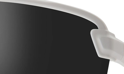 Shop Smith Bobcat 135mm Chromapop™ Shield Sunglasses In White / Black