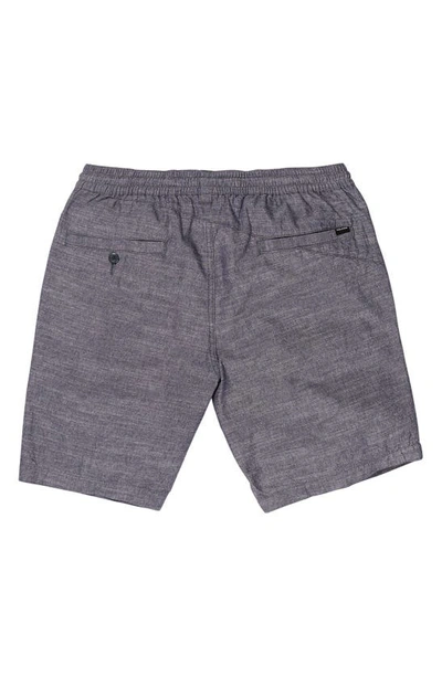Volcom Frickin Mix Stretch Cotton Shorts In Blue
