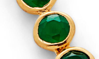 Shop Monica Vinader X Kate Young Gemstone Cocktail Drop Earrings In 18ct Gold Vermeil On Sterling