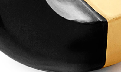 Monica Vinader Gold Kate Young Half Gemstone Small Hoop Earrings Black Onyx In 18ct Gold Vermeil On Sterling