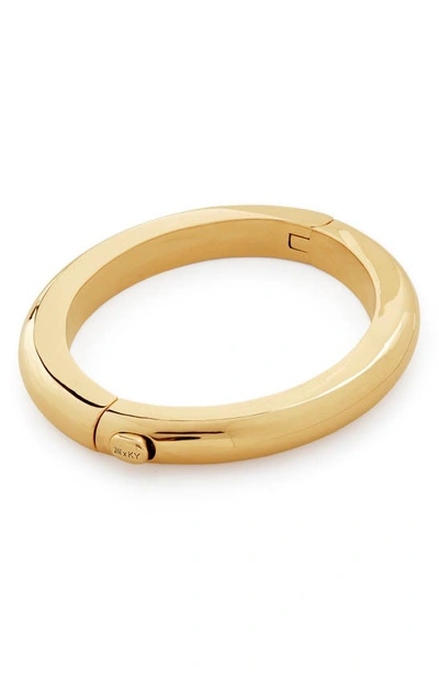 Shop Monica Vinader X Kate Young Bangle In 18ct Gold Vermeil On Sterling