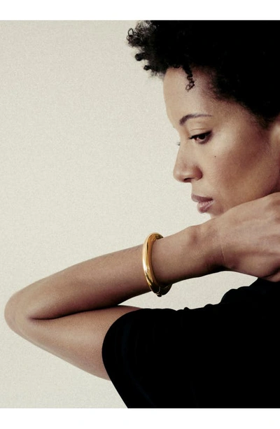 Monica Vinader Gold Kate Young Bangle In 18ct Gold Vermeil On Sterling