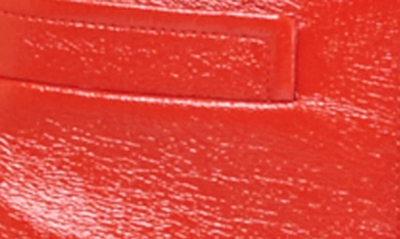 Shop Courrèges Swallow Vinyl Zip Front Miniskirt In Heritage Red
