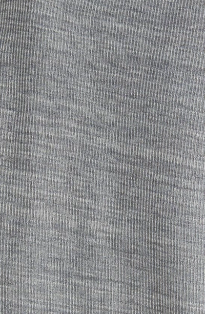Shop Vince Thermal Long Sleeve T-shirt In H Black/ Med H Grey