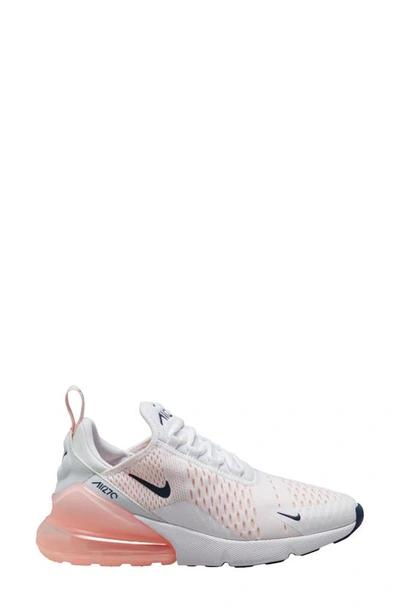 Shop Nike Air Max 270 Sneaker In White/ Midnight Navy