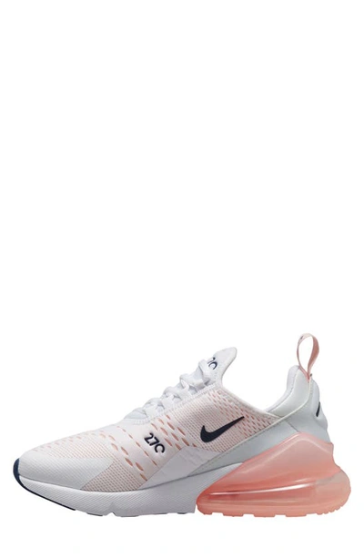Shop Nike Air Max 270 Sneaker In White/ Midnight Navy