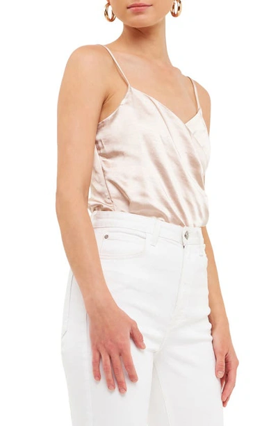 Endless Rose Satin Camisole In Beige