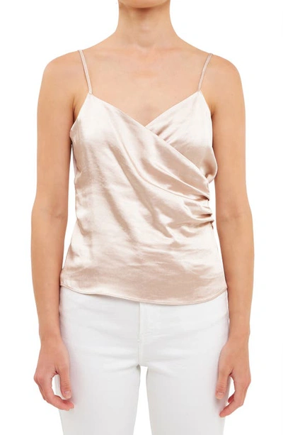 Endless Rose Satin Camisole In Beige
