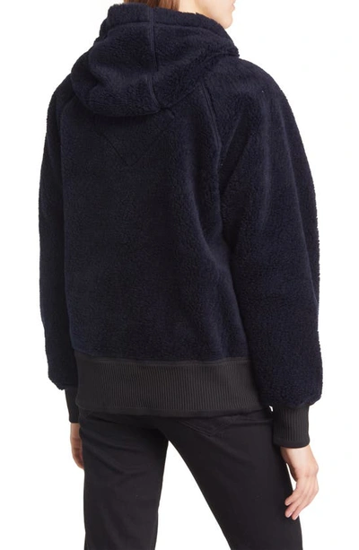 Shop Canada Goose Simcoe Fleece Hoodie In Atlantic Navy