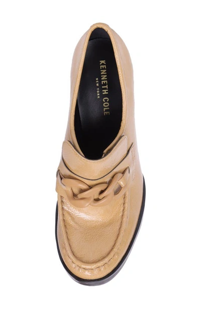 Shop Kenneth Cole Justin Lug Sole Loafer Pump In Tan