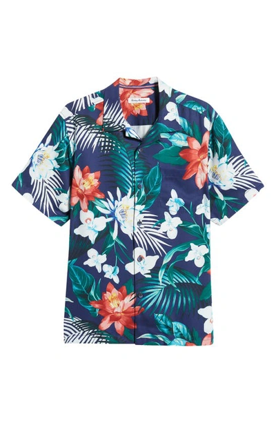 Tommy Bahama Crescent Grove Floral Short Sleeve Silk Button-up Camp ...