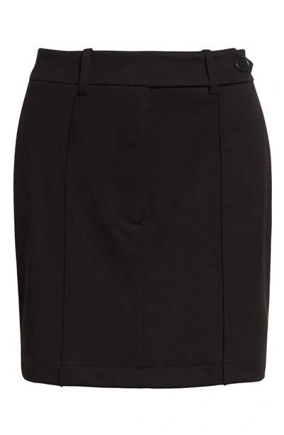 Shop Anine Bing Nikita Ponte Knit Skirt In Black