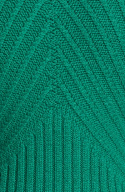 Zimmermann Celestial Cable Stitch Turtleneck Cashmere Blend Sweater In Forest