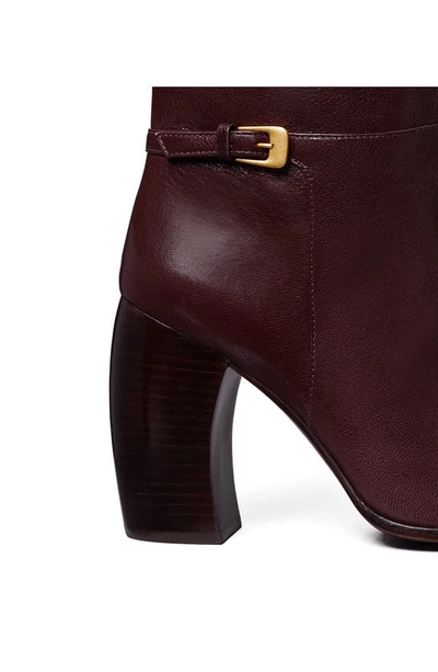 Tory Burch Banana Block Heel Tall Boot In Plum | ModeSens