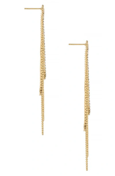 Ettika Looped Fringe Drop Earrings In Gold