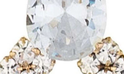 Shop Ettika Layered Crystal Frontal Hoop Earrings In Gold