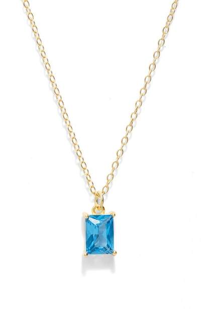 Shop Argento Vivo Sterling Silver Birthstone Pendant Necklace In September/ Sapphire