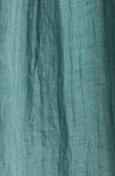 Shop Moon River Ruched Waist Midi Skirt In Green