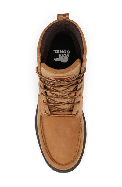 Shop Sorel Carson Moc Waterproof Boot In Camel Brown/ Umber