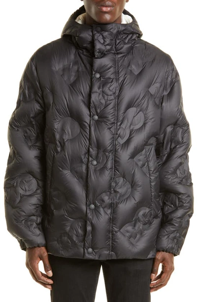 Shop Dolce & Gabbana Logo Quilted Down Parka In Combined Colour