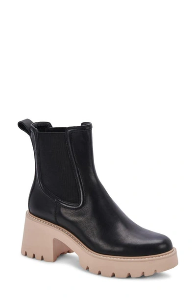 Shop Dolce Vita Hawk H2o Waterproof Chelsea Boot In Black Leather H2o