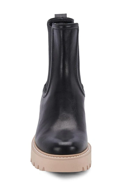 Shop Dolce Vita Hawk H2o Waterproof Chelsea Boot In Black Leather H2o