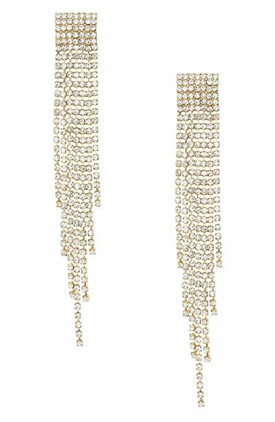 Shop Ettika Crystal Fringe Drop Earrings In Gold
