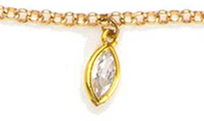 Shop Ettika Crystal Charm Belly Chain In Gold