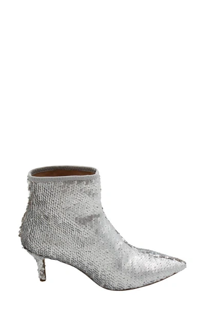 Shop Charles By Charles David Amstel Pointed Toe Bootie In Silvereq