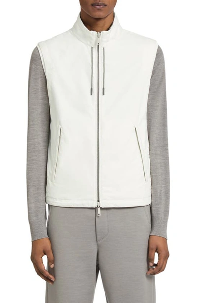 Shop Zegna Zephyr Reversible Vest In White