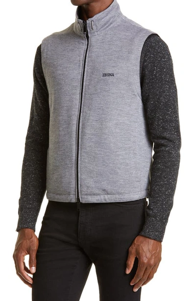 Zegna Zephyr Reversible Vest In Black